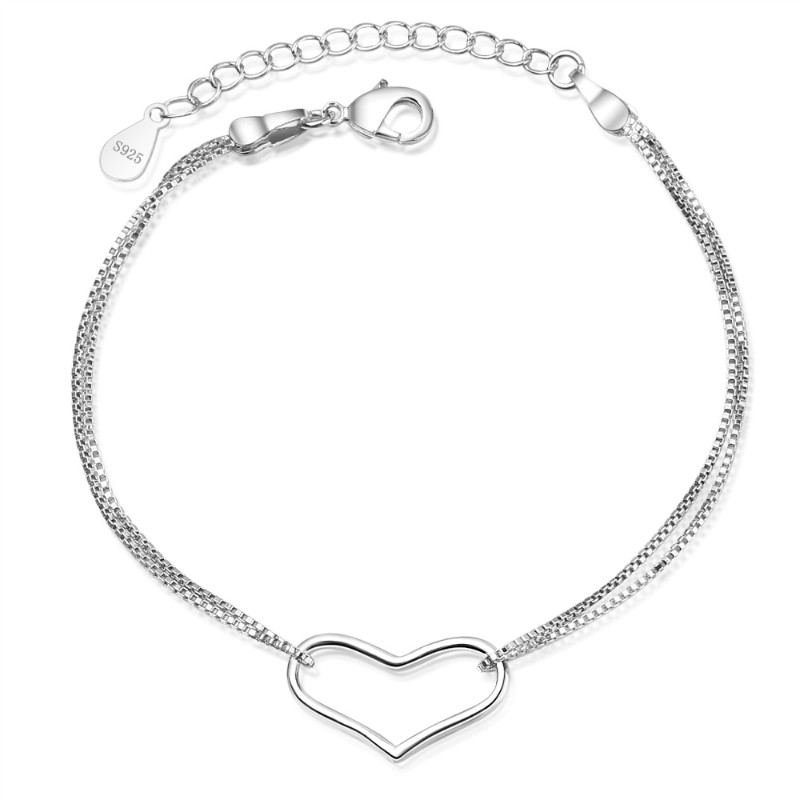 Bratara Argint Femei Heart Bracelet