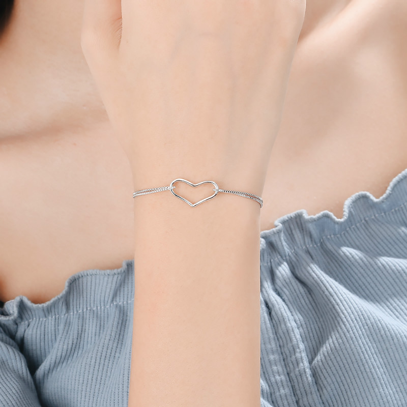 Bratara Argint Femei Heart Bracelet