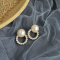 Cercei femei placat cu aur 14k Classy Pearls